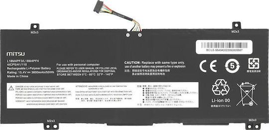 Mitsu Kompatible Batterie für Lenovo IdeaPad Lenovo IdeaPad S540 mit 3600mAh