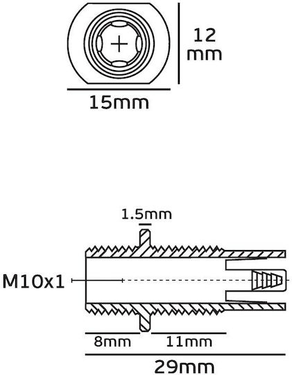 Vk 5915a 1 6 Бяла скоба, подходяща за кабели H03vv-f/h05vv-f Ømin 4.8mm-ømax 5.8mm