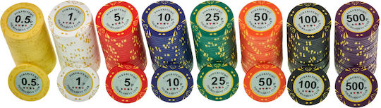 Pokeritems Set 300 Jetoane De Poker Numerotate 14gr În Valiză Cu 2 Pachete
