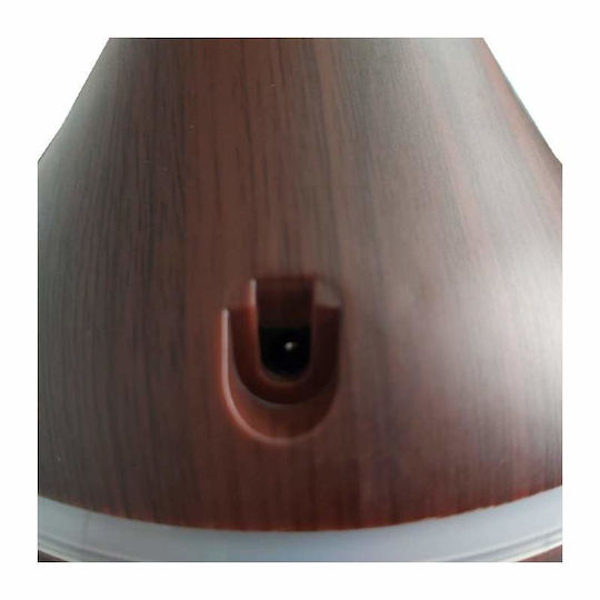 Siks LED Luftbefeuchter Ultraschall 300 ml Behälter Dunkle Holzfarbe