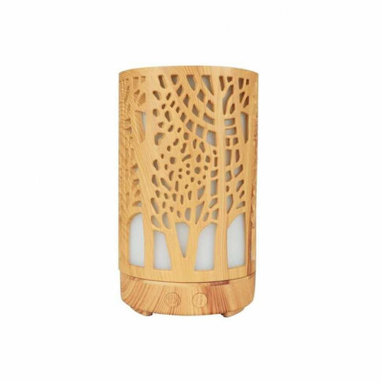 Siks Aromatherapy Humidifier 7 Color Led Light Tree Model Light Wood Color