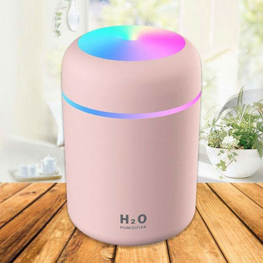 Siks Humidifier Aroma Diffuser Pink 12x7.5 Cm