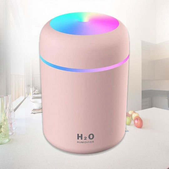 Siks Humidifier Aroma Diffuser Pink 12x7.5 Cm