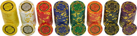 Pokeritems Σετ 300 Αριθμημένες Μάρκες Poker 14gr σε Βαλίτσα με 2 Τράπουλες