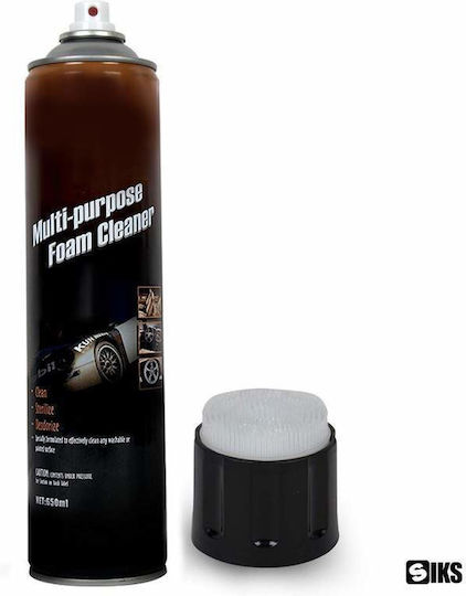 Siks Auto Spumă de Curățare Tapițerie Bord Exterior Caroserie Curățător Spumă Multifuncțională 650 ml cu Perie