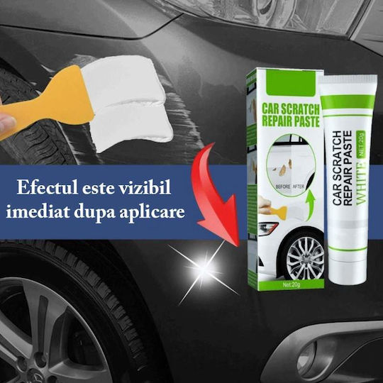 Kit de Reparare Zgârieturi Auto Siks Pastă de Lustruire cu Uscare Rapidă din Fibra de Sticlă Restaurare Exterior Auto Potrivit pentru Orice Tip de Mașină 20 ml Alb