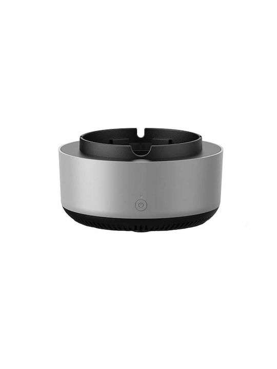 Siks Electric Ashtray Direct Suction Smoke-free Negative Ion Air Purifier Odor Eliminator Unpleasant Smells Cigarette Smoke 360 Degrees Automatic Shut-off Gray Siks Electric Ashtray Direct Suction Smoke-free Negative Ion Air Purifier Odor Eliminator Unpleasant Smells Cigarette Smoke 360 Degrees Automatic Shut-off Gray