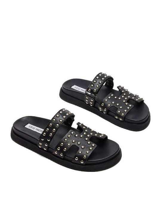 Steve Madden Leather Sandals Black