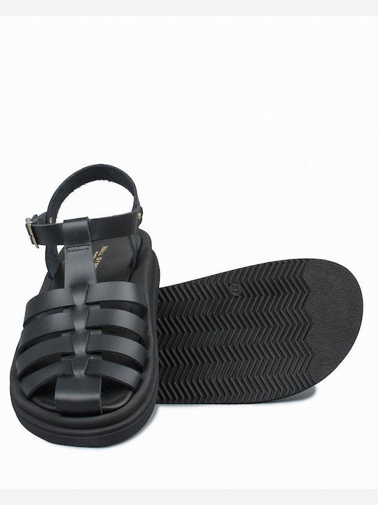 Women's Flat Sandals in Black Color