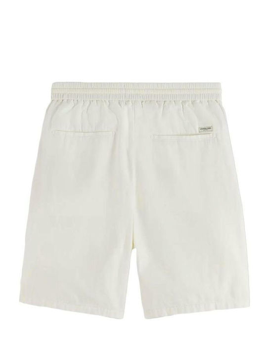 Scotch & Soda Fave Twill Ανδρική Βερμούδα Άσπρο