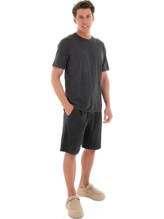Ανδρική Βερμούδα Washed Black
