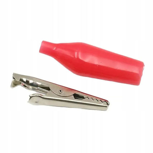 Crocodile Clips 2pcs Black + Red Insulated 5a