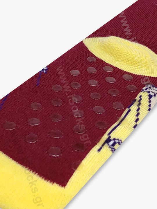 Disney Kids' Socks Non-Slip Snow White Burgundy