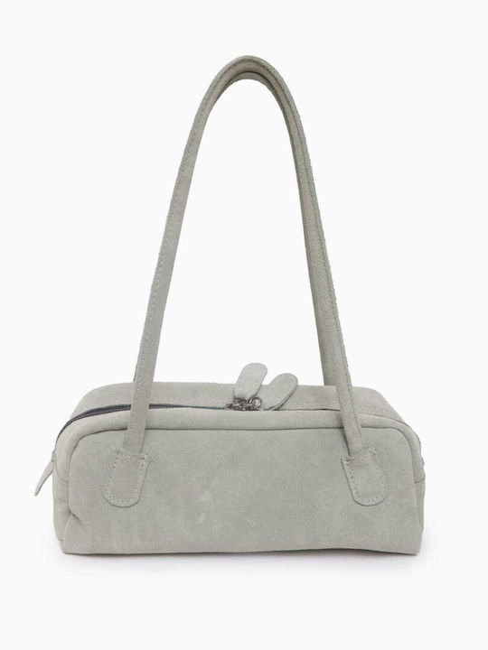 Leder Damentasche Schultertasche Grün