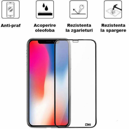 Folie de sticlă Siks pentru Iphone Xs Max Aplicare ușoară Anti-amprentă Duritate 9h Transparență