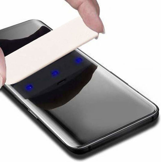 Folie de sticlă Siks cu adeziv UV Digitech Glass Samsung Galaxy S21, lampă UV inclusă, transparentă