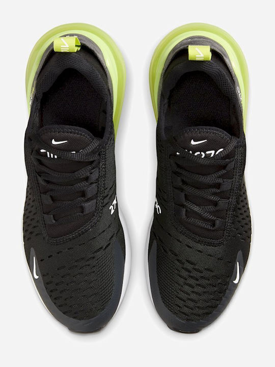 Air Max 270 Αθλητικά Παιδικά Παπούτσια Running με Κορδόνια Μαύρα