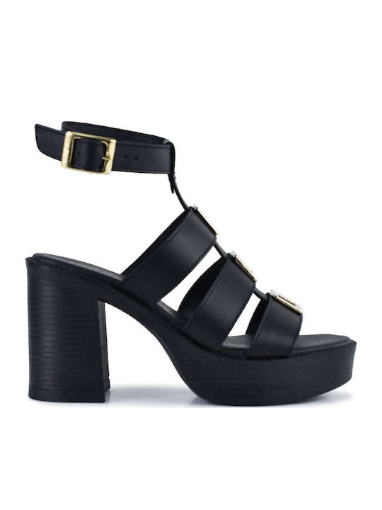 Leather Sandals Black