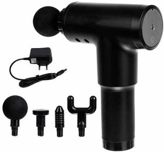 Waffe Massage für den Körper mit Vibration und Heizfunktion Schwarz