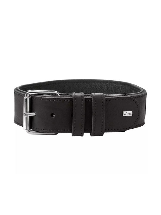 Leder-Trainingshalsband Hunter Trainingshalsband mit Griff Larvik 70 Schwarz Hunter