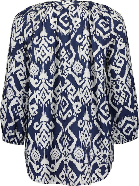 Langärmelig Damen Hemd Blue