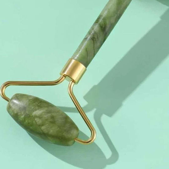Rolă Facială și Instrument Gua Sha din Jad 3 Bucăți
