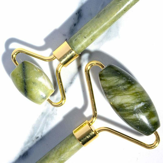 Rolă Facială și Instrument Gua Sha din Jad 3 Bucăți