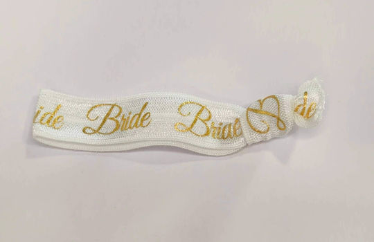 Ελαστικό Βραχιολάκι Bride Λευκό Χρυσό