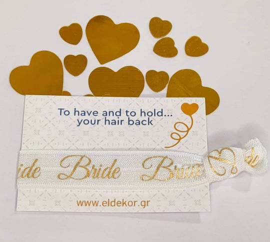 Ελαστικό Βραχιολάκι Bride Λευκό Χρυσό