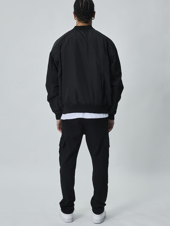 Jacke Bomber Winddicht Black