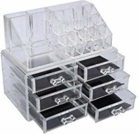 Organizator Cosmetice Cu 6 Sertare Transparent