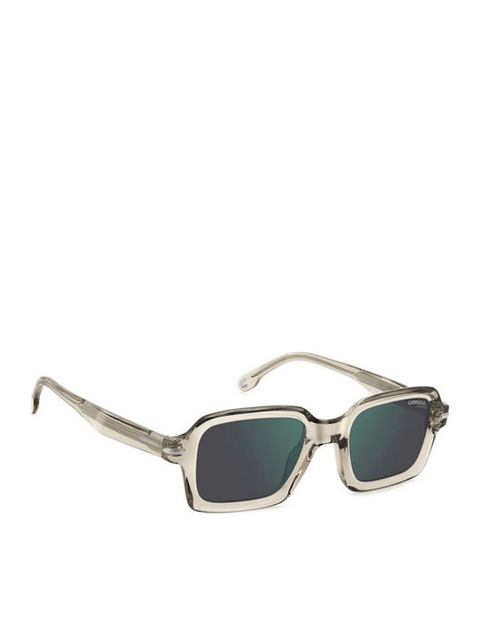 Carrera Unisex Sunglasses With Transparent Horn-Rimmed Frame And Grey Lens 358/S R1T/MT