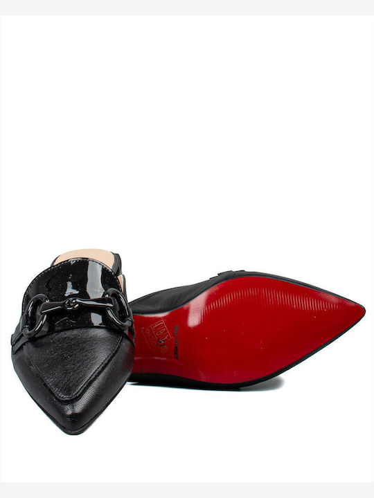 Flat Mules in Black Color