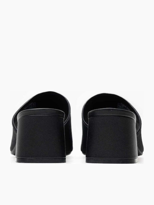 Mules with Heel in Black Color