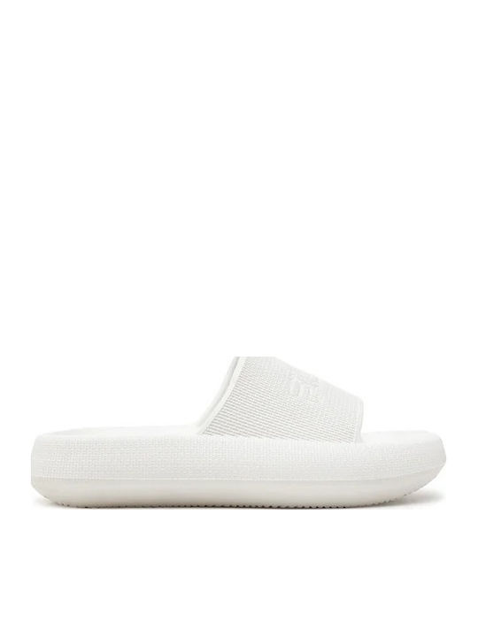 Men's White Slides