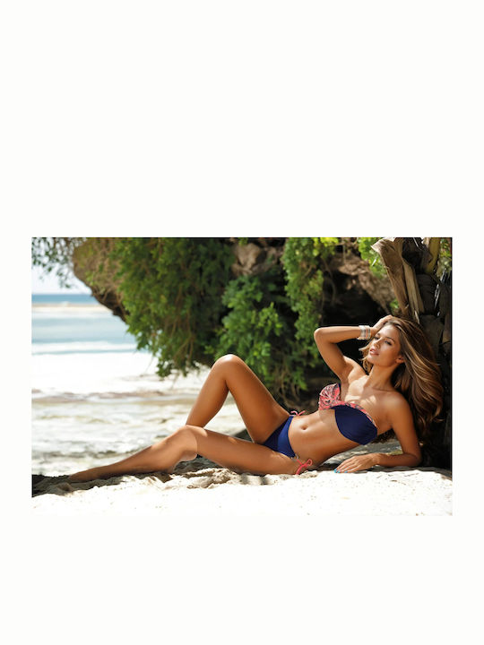Set Bikini Push-Up Marineblau