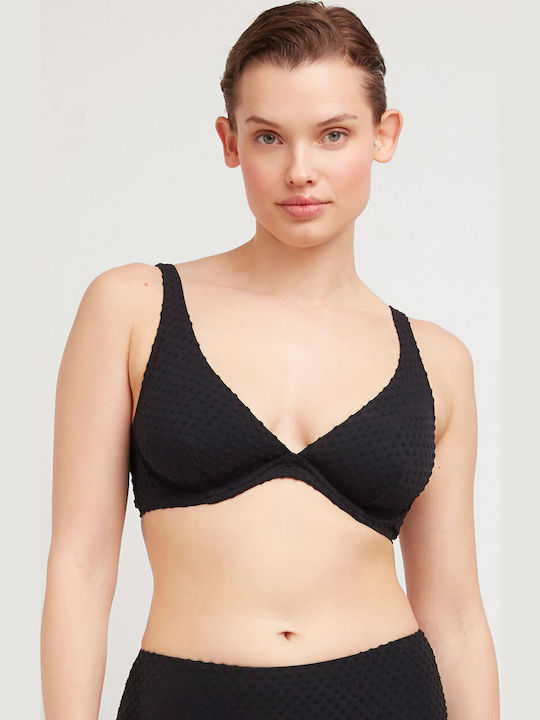 Set Bikini Πουά Μαυρο
