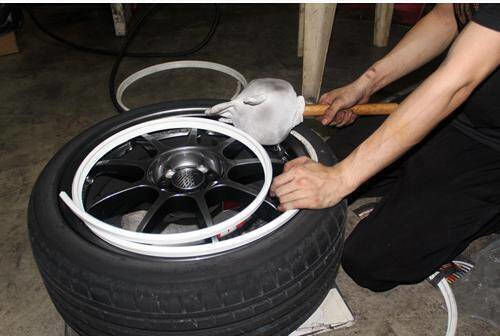Premium Quality Rim Protection Set 4 Plastic Rings Green Color