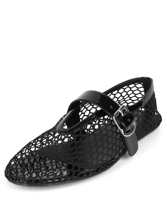 Jeffrey Campbell Γυναικείες Μπαλαρίνες σε Μαύρο Χρώμα