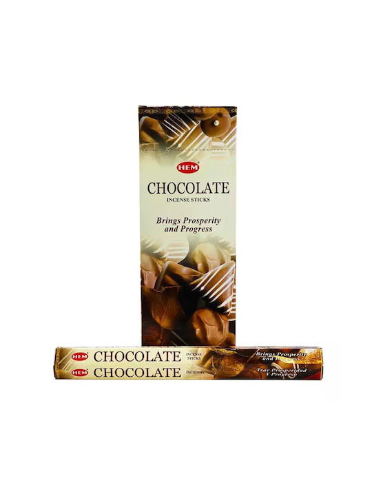 Ινδικά Αρωματικά Στικ Hem De Chocolate Hexa Incense Sticks 20pcs