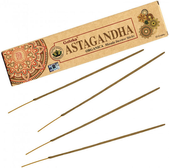 Aromatic Sticks Organic Astagandha Goloka Incense Sticks 15g