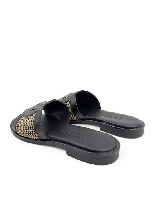 Sandale Casual Damă Din Piele Negru