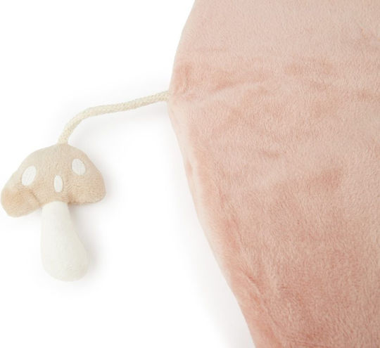 Bieco Kinder Teppich Rosa Rund mit Durchmesser 70cm