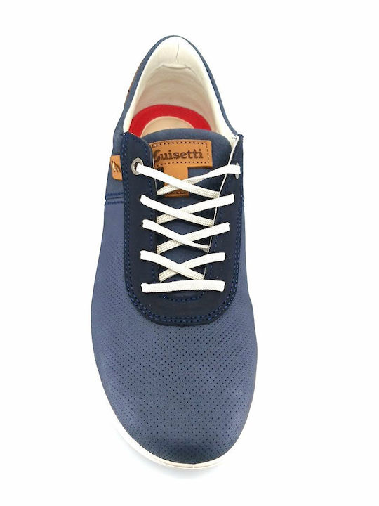 Men's Leather Casual Shoes Blue