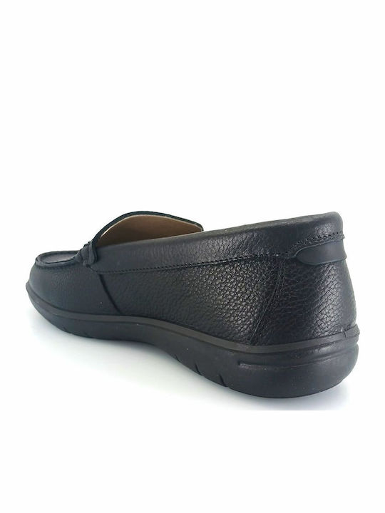 Men's Leather Moccasins Black