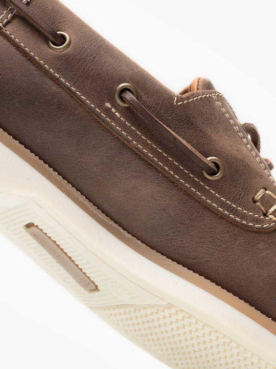 Leder Herren Mokassins in Braun Farbe