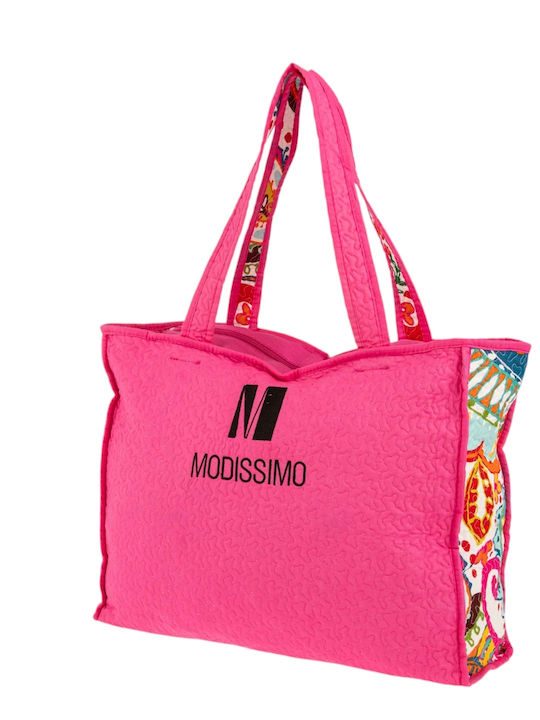 Modissimo Stoff Strandtasche Fuchsia