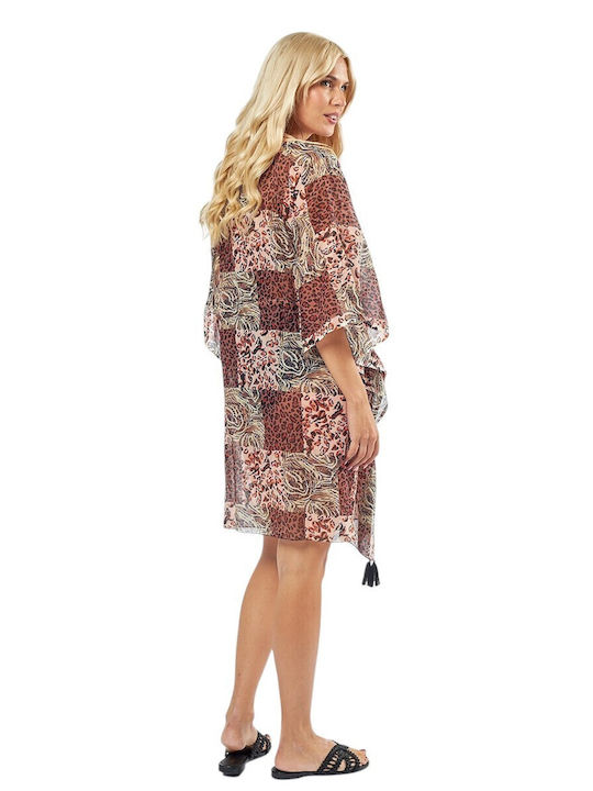 Damen Kaftan Design 47-0142 Mehrfarbig Mehrfarbig