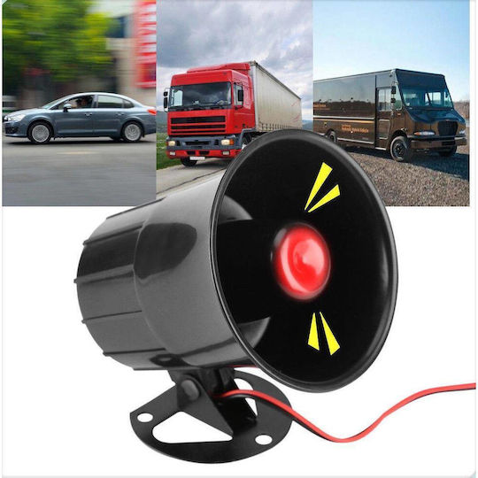 Sirena Simplă 6 Tonuri Alimentată de 12v