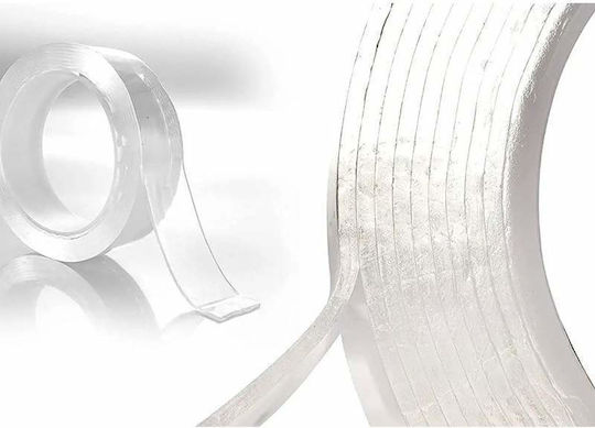 Siks Double-sided Adhesive Tape Insulating Waterproof Reusable Nano Technology 10 Meters Transparent